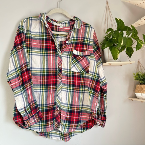 🩷AERIE JOGGER PLAID PAJAMA PANTS FLANNEL LONG SLEEVE CHRISTMAS PAJAMAS STRETCHY - Picture 4 of 14